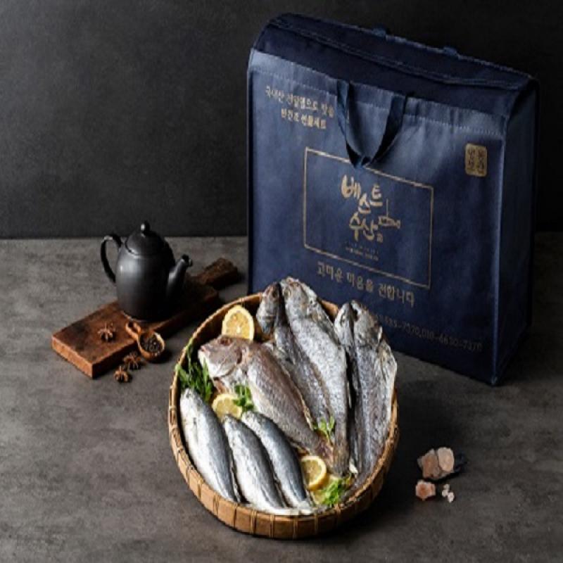 반건조 알뜰선물세트 1호(민어2미,참돔1미,참조기6미)