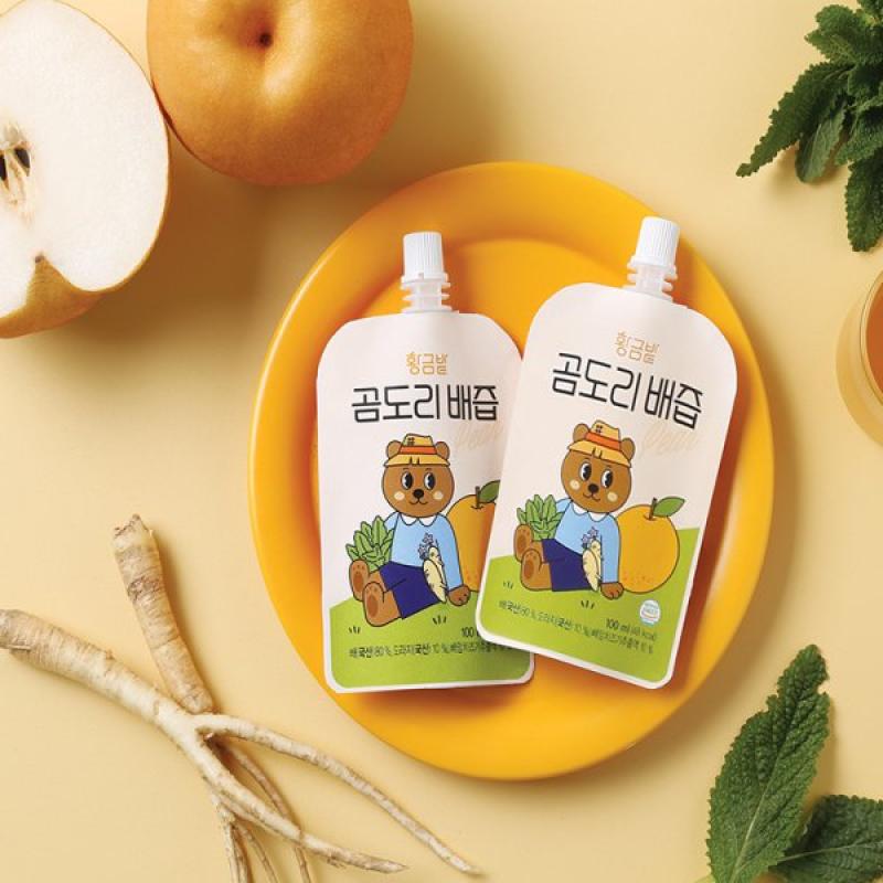 곰도리 배즙 100ml 30팩/60팩(곰보배추도라지)